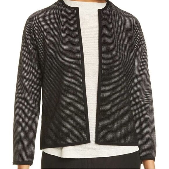 ✨Eileen Fisher Textured Silk and Cotton S/P Cardigan✨ - Picture 1 of 12